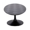 Blax Black Geometric Cube 10 Seater Oval Dining Table with Tulip Base