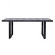 Blax Black Geometric Cube 8 Seater Dining Table