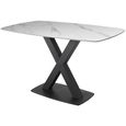 Vernal Dining Table - 4 Seater - 130cm - White Sintered Stone