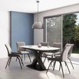 Vernal Dining Table - 4 Seater - 130cm - White Sintered Stone