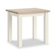 Modern Bistro Dining Table - 2 Seater - 80cm - White Painted