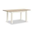 Modern Extending Dining Table - 4-6 Seater - 120cm-160cm - White Painted