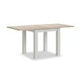Modern Flip Top Dining Table - 2-6 Seater - 85cm-170cm - Grey Painted