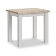 Modern Bistro Dining Table - 2 Seater - 80cm - Grey Painted