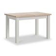 Modern Extending Dining Table - 4-6 Seater - 120cm-160cm - Grey Painted