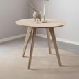 Townsville Round Dining Table - 2 Seater - 100cm - White Oak