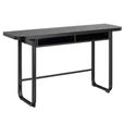 Darlington Foldable Dining Table - 4 Seater - 140cm - Black Melamine