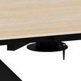 Morella Extending Oval Dining Table - 6-8 Seater - 160cm-240cm - Sand Ceramic - with Cross Base