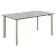 Palermo Dining Table - 6 Seater - 160cm - Grey Ceramic