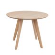 Townsville Round Dining Table - 2 Seater - 100cm - White Oak