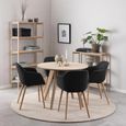Townsville Round Dining Table - 2 Seater - 100cm - White Oak