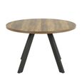 Zalida Extending Round Dining Table - 4-8 Seater - 120cm-210cm - Oak