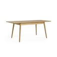 Valencia Herringbone Extending Dining Table - 140cm-190cm - 4-6 Seater - Oak