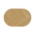 Valencia Herringbone Oval Dining Table - 115cm - 4 Seater - Oak
