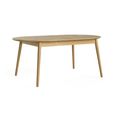 Valencia Herringbone Oval Extending Dining Table - 180cm-230cm - 6-8 Seater - Oak