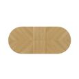 Valencia Herringbone Oval Extending Dining Table - 180cm-230cm - 6-8 Seater - Oak