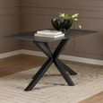 Heaven Round Dining Table - 4 Seater - 135cm - Black Ceramic - with Star Legs