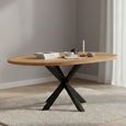 Heaven Butterfly Extending Dining Table - 4-6 Seater - 120cm-160cm - Oak - with Star Legs