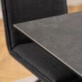 Heaven Round Dining Table - 4 Seater - 135cm - Black Ceramic - with Star Legs