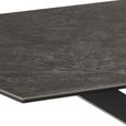 Heaven Round Dining Table - 6 Seater - 160cm - Black Ceramic - with Star Legs