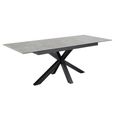 Heaven Extending Dining Table - 6-8 Seater - 168cm-210cm - Grey Ceramic - with Star Legs