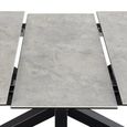 Heaven Extending Dining Table - 6-8 Seater - 168cm-210cm - Grey Ceramic - with Star Legs