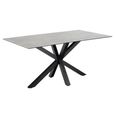 Heaven Round Dining Table - 6 Seater - 160cm - Grey Ceramic - with Star Legs