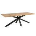 Heaven Dining Table - 8 Seater - 220cm - Oak - with Star Legs
