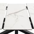 Heaven Extending Dining Table - 6-8 Seater - 168cm-210cm - White Ceramic - with Star Legs