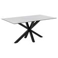 Heaven Round Dining Table - 6 Seater - 160cm - White Ceramic - with Star Legs