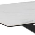 Heaven Round Dining Table - 6 Seater - 160cm - White Ceramic - with Star Legs