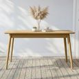 Valencia Herringbone Extending Dining Table - 140cm-190cm - 4-6 Seater - Oak