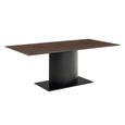 Marbella Dining Table - 8 Seater - Pedestal - 200cm - Rusty Brown Ceramic