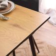 Wilma Dining Table - 4 Seater - 120cm - Oak and Black