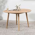 Nagano Round Dining Table - 4 Seater - 120cm - Oak