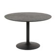 Ibiza Round Dining Table - 4 Seater - 110cm - Black