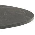 Ibiza Round Dining Table - 4 Seater - 110cm - Black Marble Effect