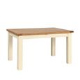 Lundy Extending Dining Table - 4-6 Seater - 120cm-153cm - Ivory Painted