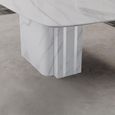 Antonio 6 Seater White Marble Dining Table - Sizes Available