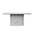 Antonio 6 Seater White Marble Dining Table - Sizes Available