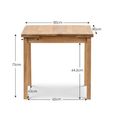 Coxmoor Extending Dining Table - 80cm-120cm - 2-4 Seater - Oak