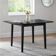 Rufford Extending Dining Table - 2-4 Seater - 80cm-120cm - Black