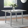 Rufford Extending Dining Table - 2-4 Seater - 80cm-120cm - Grey
