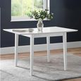 Rufford Extending Dining Table - 2-4 Seater - 80cm-120cm - White