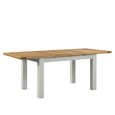 Lundy Extending Dining Table - 4-8 Seater - 132cm-198cm - Grey Painted