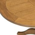 Original Round Extending Dining Table - 4-6 Seater - 100cm-135cm - Pedestal Base - Rustic Oak