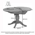Original Round Extending Dining Table - 4-6 Seater - 100cm-135cm - Pedestal Base - Rustic Oak