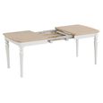 Cromwell Extending Dining Table - 4-6 Seater - 136cm-196cm - Grey Painted
