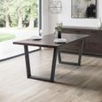 Brooklyn Dining Table - 6 Seater - 180cm - Dark Oak
