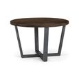 Brooklyn Dining Table - 4 Seater - 120cm - Round - Dark Oak